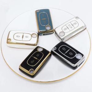 TPU Flip Remote Car Key Case Cover for Citroen C2 C3 C4 C5 C6 Xsara Berlingo for Peugeot 207 307 308 407 607 807 Protector Fob