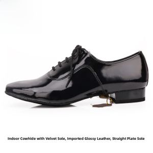 Modern Dance Shoes for Men BD Betty National Dance Social Dance Shoes Straight Board Bottom High 2.5 Cm Dance Shoes Leather Upgraded Fit