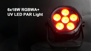 6x18W RGBWA+UV Battery LED PAR Light IP65 | Wireless DMX512 WiFi Control for Outdoor Event Stage