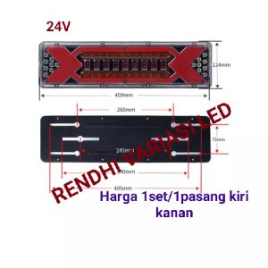 stop Lamp/lampu rem lampu belakang truck di Fuso tronton 24V panjang 46cm