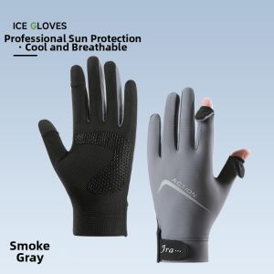 Slip-resistant Touchscreen-friendly Thin Fingers-free Sun Protection Gloves