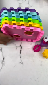 Smile - Mainan Box Puzzle Education - Sorting Puzzle - Puzzle Kubus - Sorting Bentuk