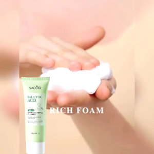 Best Seller SALICYLIC ACID CLEANSER 100g | Brightens Skin | Improves Dullness | Shrinks Facial Pores | Deep Pore Cleansing | Effectively Treats Acne | Mild and Non-irritant | Smoothens Facial Skin | Refresh and Control Oil | Amino Acid Gentle Cleanser.