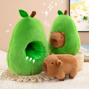 45/35cm Capybara Avocado Pillow Plush Toy Girls Soft Stuffed Animal Toys Capybara Doll Gift