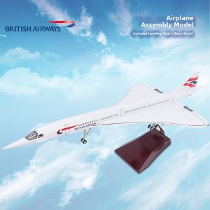 JIZHICHEN | Concorde Air France & British Airways Model with Landing Gear