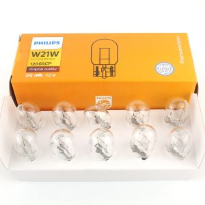 Philips | Philips Vision W21W T20 12065CP 7440 Standard Original Turn Signal Lamps Reverse Light Stop Light Indicator Bulb