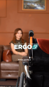 Karma ERGO 3 Aero Aluminum Lightweight Wheelchair with Flip Up Armrest and Detachable Leg Rest