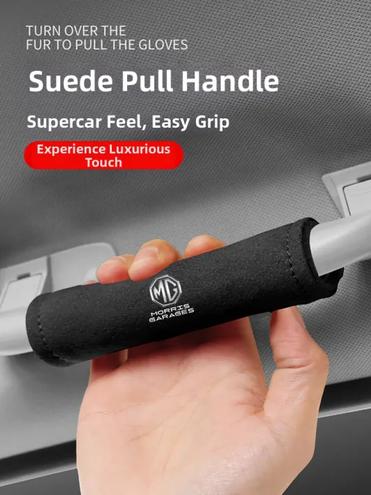 Faux Suede Car Top Glove Box Cover
