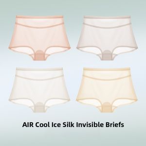 Miiow | Ultra-Thin Ice-Silk Womens Underwear Quick-Drying Breathable Ladies Boxer Shorts Seamless Briefs Young Womens New 2025 Style