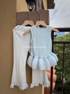 Sleeveless Ruffle Hem Set