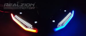 REALZIONMOTOR For Sniper 150 Winker Light Tala Lamp APP Change Color 1Pc