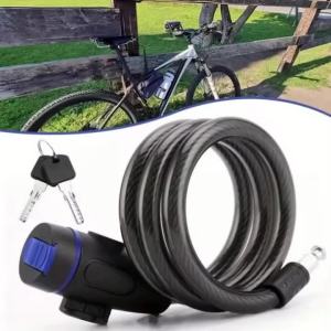 Heavy Duty Motorcycle Chain Lock Metal Anti Theft Bike Lock with 2 Keys for Maximum Security and Reinforcement of Bicycle