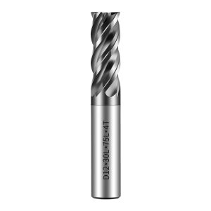 TG | Stainless Steel Anti Vibration Hardness Flat Bottom 4 Flute Milling Cutter