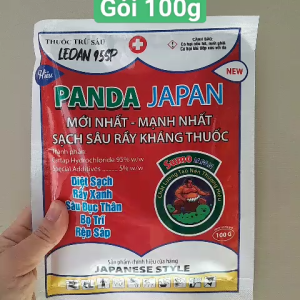 Thuốc trừ sâu Ledan 95SP GÓI 100G Hiệu Panda Japan-NHÃN ĐỎ- Diệt sạch rầy xanh sâu đục thân bọ trĩ rệp sáp - SẠCH SÂU RẦY KHÁNG THUỐC
