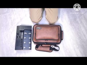 Simpel รุ่น EFX1 กระเป๋าเอฟเฟค Line6 Podgo วัสดุหนังพีวีซี สีน้ำตาล ขนาด 36x23x9 ซม.