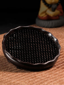 ฐานถาดชาขนาดใหญ่พลาสติกทนความร้อนดินเผาสีม่วงอุปกรณ์ฐานสําหรับเครื่องมือรับประทานอาหารและชาสไตล์จีน