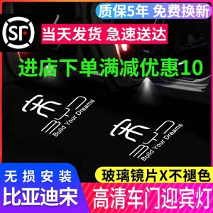 ไฟต้อนรับประตูรถยนต์ LED สำหรับ BYD Pius pro Dmi MAX ไฟสร้างบรรยากาศโปรเจคเตอร์ไฟตกแต่งรถยนต์