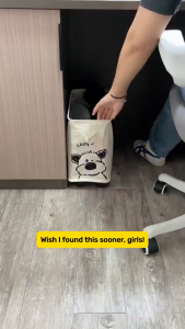 Under Desk Storage Basket with Wheels Mobile Office Organizer Rolling Cart for Workstation Bag Holder