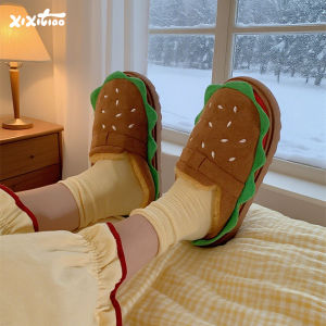 XIXITIAO | Burg Hamburger Style Winter Warm Outwear Slippers