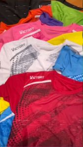 Victory เสื้อกีฬาเด็ก คอกลม พิมพ์ลาย รุ่น L-056