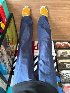 Slim Fit American Style Straight Leg Pants Mens Summer Thin Quick Dry Cargo Pants Leg Lengthening Micro Flared Oblique Cut Workwear