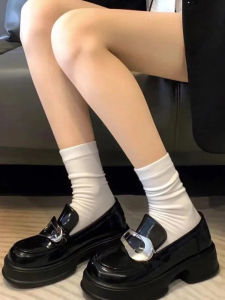 Pure Cotton No-Show Socks Womens Summer Thin Medium Tube White Cotton Socks Breathable Comfortable Moisture Wicking Home Wear