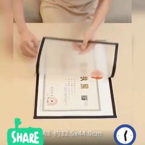 A4 Magnetic Photo Frame Document Certificate Frame Poster Picture Frame Display Self Adhesive PVC Wall Sticker