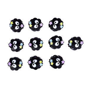 Bandai | 10 Chiếc Đen Soot Sprite Mini Vuốt Tóc Kẹp Thời Trang Nữ Hoạt Hình Dễ Thương Phụ Kiện Tóc Cho Bé Gái Sử Dụng Hàng Ngày Trang Trí