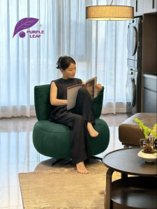 PURPLE LEAF | Rotating Leisure Chair