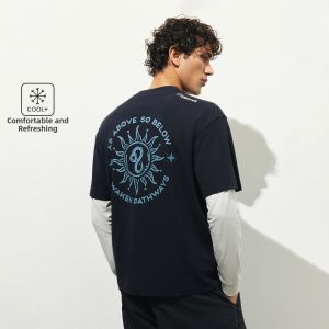 Jack Jones | Refreshing Ice Silk Loose Round Neck T-Shirt