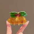 Christmas Bell Hair Clip Cute Female Shark Clamp Small Size Elegant Hair Card Personal Care Hairdressing Tool by THIRDOW. 