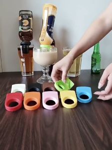 Nắp cài bia úp ngược nhiều màu - Nút gài bia làm trà sữa úp ngược (SET 7 cái)