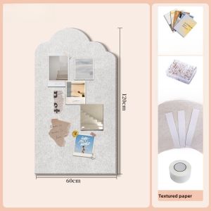 Combination Photo Frame Display Wall Felt Cork Board Background Album Hanging Wall Softwood Board Home Entrance Living Room Bedroom Classroom Cultural Decoration Creative Vision Board