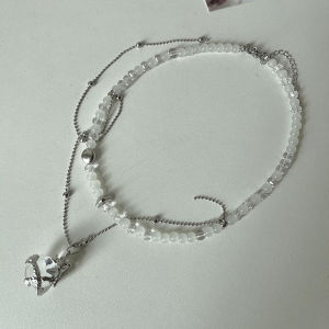 สร้อยคอคริสตัลทรงกลมสไตล์จีนโบราณสำหรับผู้หญิง เครื่องประดับแฟชั่น โซ่โลหะผสม ลวดลายมังกร โซ่กระดูกไหปลาร้าแบบเปิด