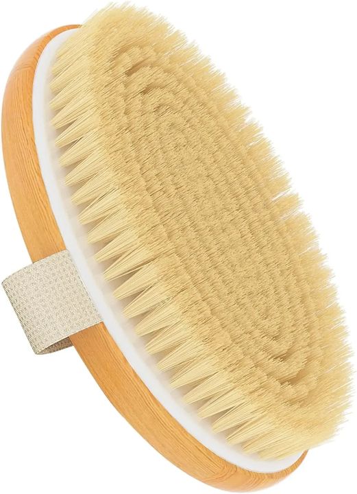 Dry Body Brushes, Exfoliating Body Scrubbers, Natural Bristles for Dry