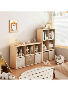 MOLORE | Real Wood Bookshelf Storage Cabinet Free Combination