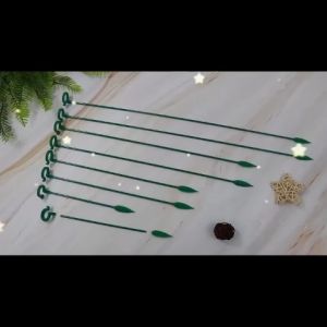 5Pcs Plastic Plant Support Stick 27/48cm Flower Stand Succulent Phalaenopsis Support Stakes Floral Shape Support Rod