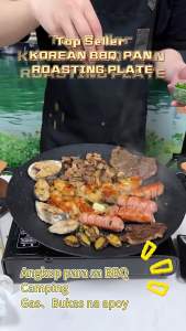 【Chinatera】Pancake Pan Pancake Frying Pan Non Stick Cast Iron Skillet with Handle Pancake Baking Pan BBQ Grill Pan for BBQ Picnic