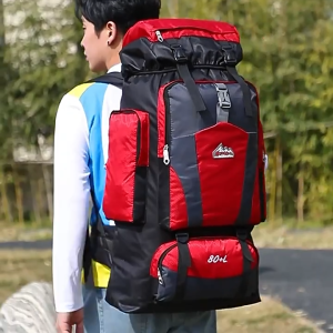 80L Waterproof Hiking Backpack Travel Bag Large Capacity with Adjustable Straps Outdoor Camping & Trekking