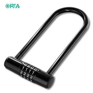 ORIA 4 Digit Combination Padlock 185mm Heavy Duty Lock Easy to Operate and Resettable Small Padlock for Lockers Outdoor Indoor use Containers and Gates (Ready Stock)