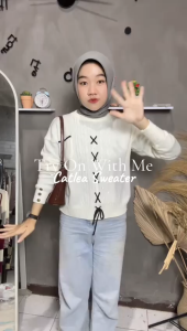 CATLEA SWEATER RAJUT PITA / BLOUSE RAJUT WANITA / ATASAN RAJUT / ATASAN WANITA KOREAN STYLE