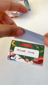 DIY Christmas Scratch Card Handwritten Interactive Reward Card 20pcs Student Lucky Draw Christmas Lottery Card