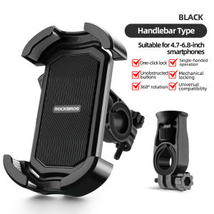 RockBros | ROCKBROS Bicycle Phone Mount 4.7-6.8 Inch Shockproof 360° Rotate E-bike Motocycle Bike Phone Holder Cycling Phone Stand Bracket