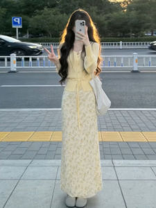 PEIZIXUAN | French Style Floral Dress New Fashion