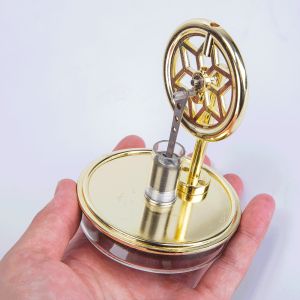 Mini Low Temperature Difference Stirling Engine Model Steam Power Piston Engine Model Experimental Toy Gift