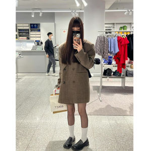 Âu Phục Áo Khoác Dạ Nữ Áo Khoác Dạ Mẫu Mới Mùa Thu Đông 2023 Áo Khoác Dạ Dáng Ngắn Thân Hình Nhỏ Khí Chất Phong Cách Hàn Quốc Cảm Giác Cao Cấp