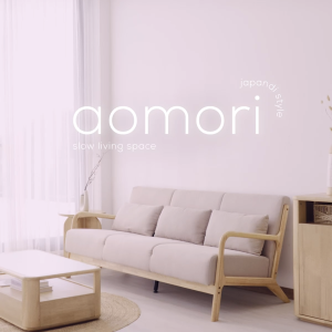 INDEX LIVING MALL ตู้วางทีวี รุ่นอาโอโมริ ขนาด 200 ซม. - สีวอร์ม โอ๊ค