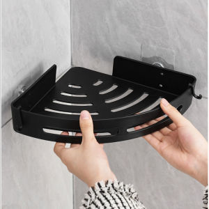 YESPERY Triangle Corner Shelf Space Saving Bathroom Organizer Durable Wall Mounted Rack For Shampoo Shower Gel Cosmetics Easy Install Anti-Slip