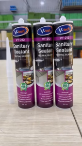 Silicone kháng nấm mốc V-tech VT-212 Sanitary Sealant (Màu Trắng Malaysia)