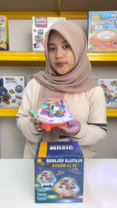 Mainan Anak MUSIC FLYING SAUCER Mainan Astronaut Lampu Dan Musik Anak Mainan Anak Perempuan - Mainan Anak Laki Laki